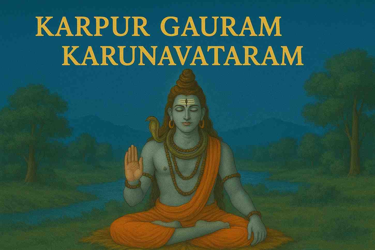 karpur gauram Karunavtaram Lyrics