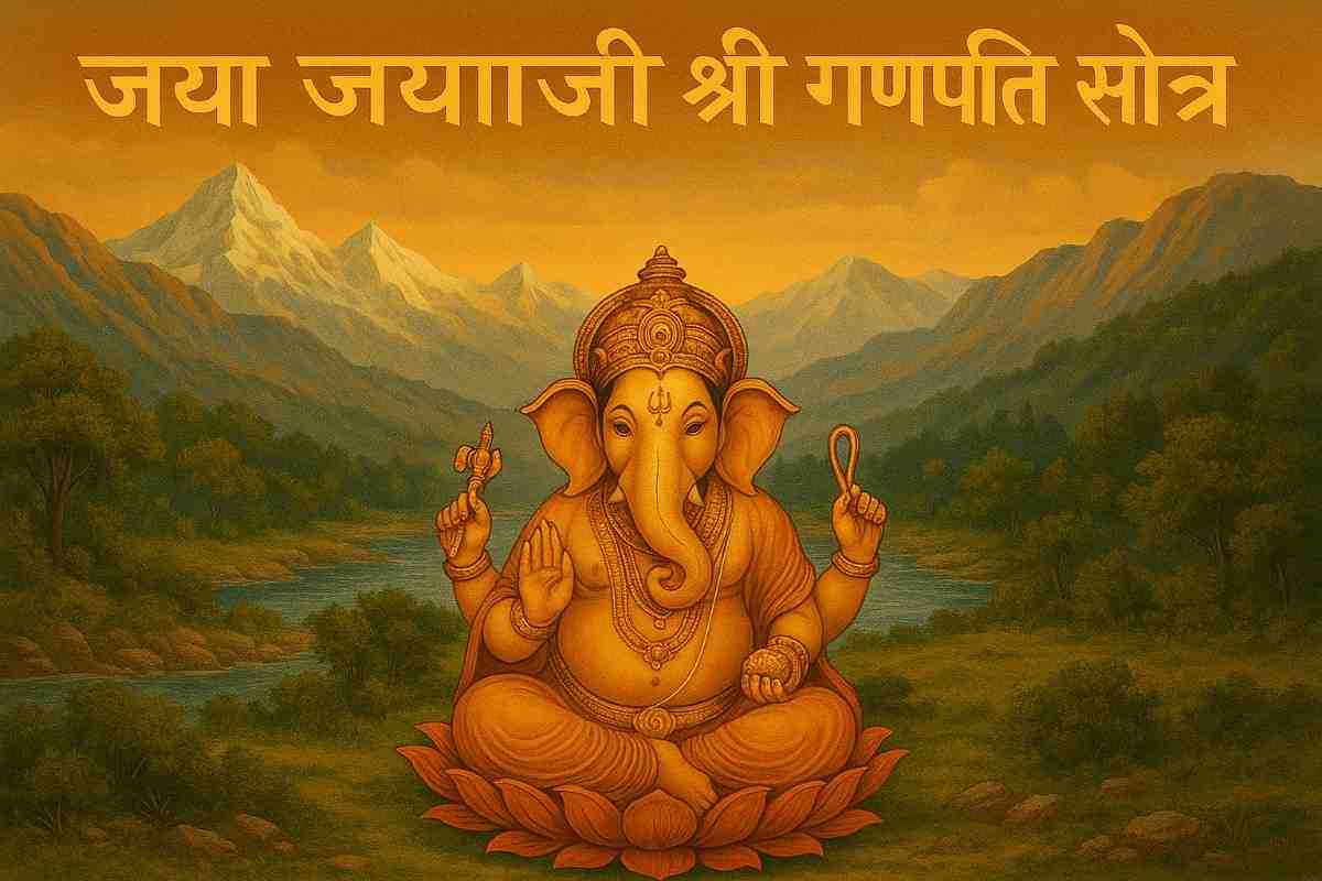Jay Jayaji Ganpati Stotra